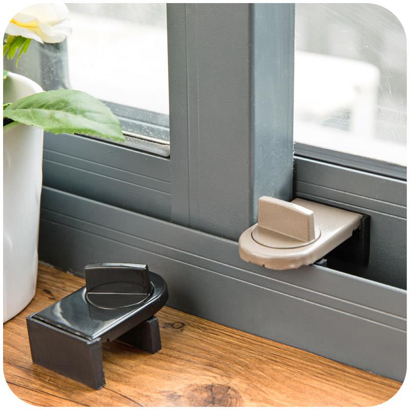Window Limiters Inside Open Window Limiters Children Safety Lock Steel Aluminum Alloy Translational Push-and-pull