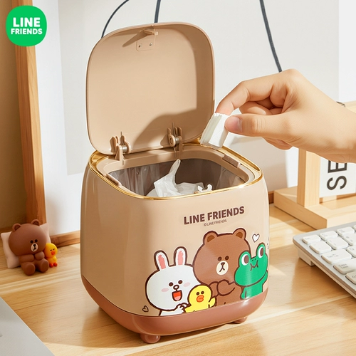 Настольная мусорная банка дома используйте 2025 Новый прикроватный высококачественный высококачественный роскошный общежитие в спальне.