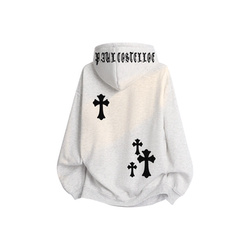 Paul Costelloe Paul Costelloe American-Style Heavyweight High-Weight Basic Printed Hooded Sweatshirt