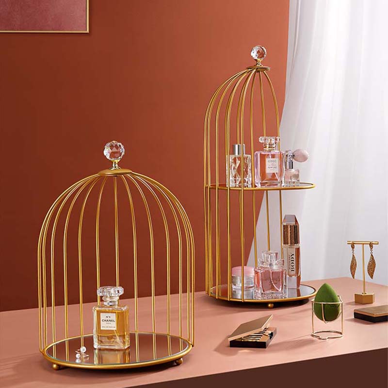 Meiii Nordic Red Shelf Cosmetics Collection Box Desktop Skin Care Archives Perfume Placement Frame