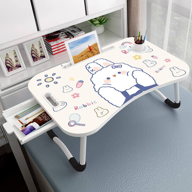 Bed computer desk on the university dormitory bunk lazy people foldable small table home dormitory simple study desk