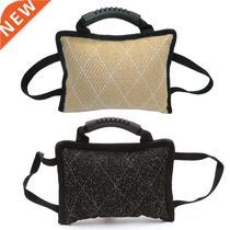 Durable Linen Dog Biting Pillow with Handle for German Sheph