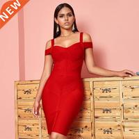Bandage Dress WOMEN SPAGHETTI Strap Club Dress Party Dresses