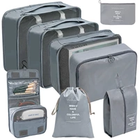 Серый [8 кусочков туалетной сумки крюка] Отправить багажную бирку