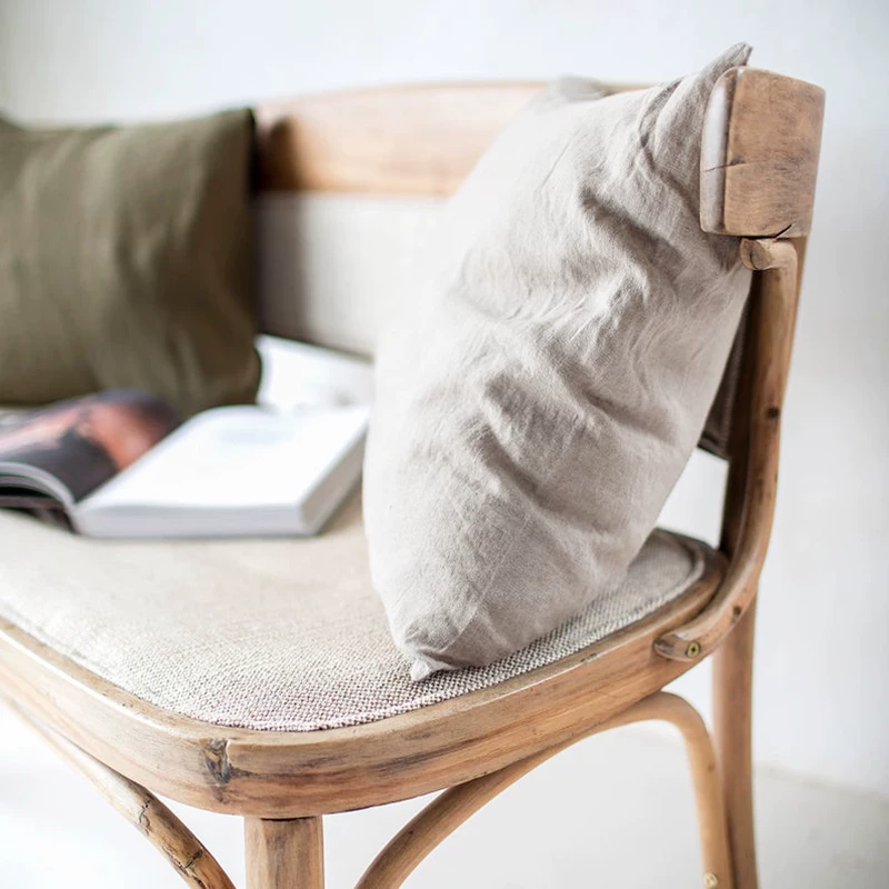 Pillow, pillowcase, modern and minimalistic sofa for bed