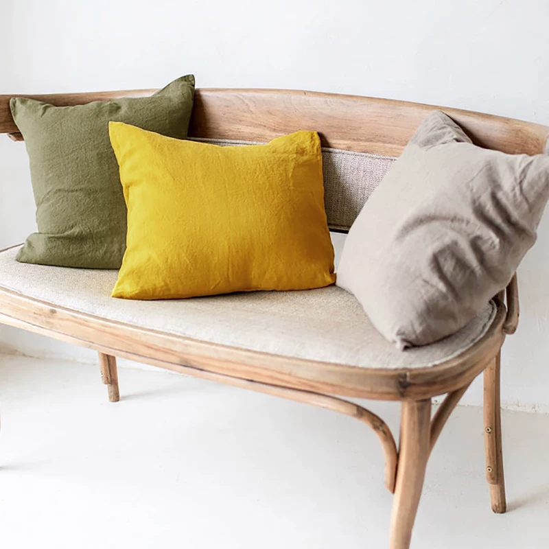 Pillow, pillowcase, modern and minimalistic sofa for bed