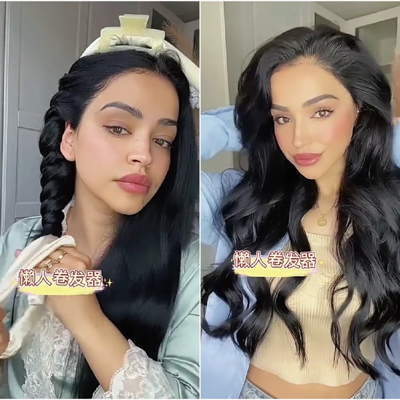 Sleeping curly hair theorizer large wave curator fluffy hair slob without injury hair curly hair cylinder free of ironing sleep fixed