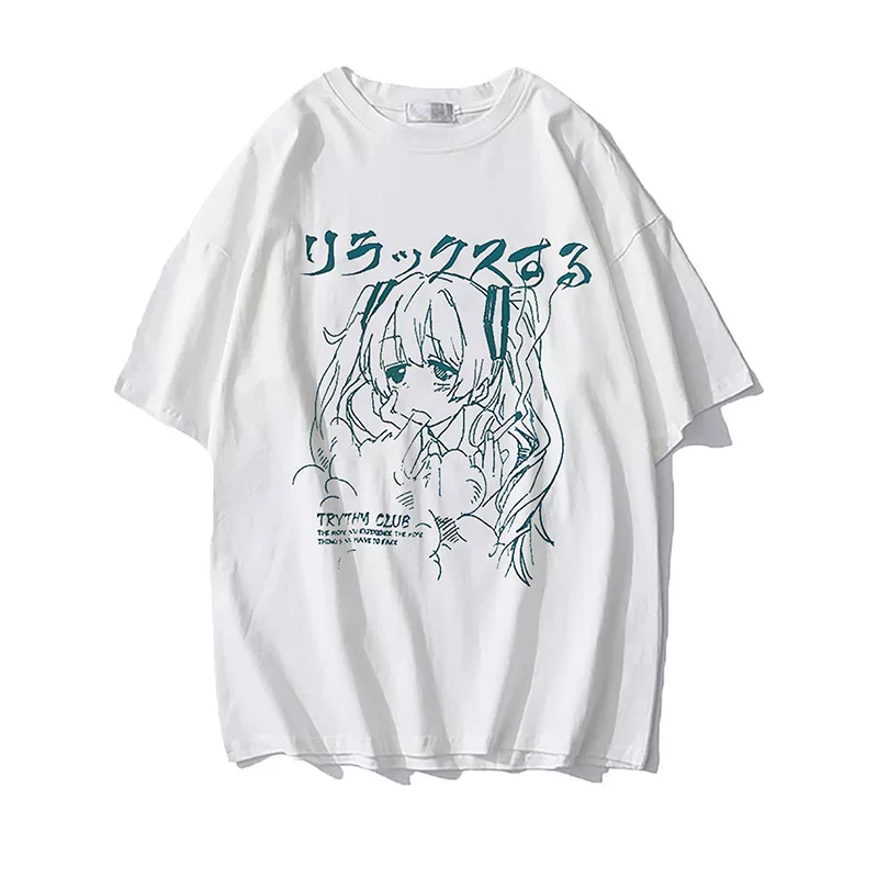 [Oversized T Shirts Anime Y2k Women's T Shirt Print Clothing]