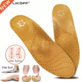 Лучшая стелька для обуви, кожаные ортопедические стельки плоские ноги