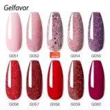 Гель -лак для ногтей набор 10pcs гибридные лаки ультрафиолетовой светодиодной лампы гель