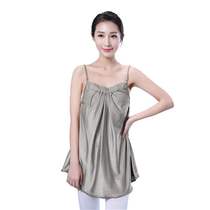 Computer Radiation Protection Top Large Size Silver Fiber Korean Style Summer Pregnancy Clothing Maternity Clothes Inside Camisole