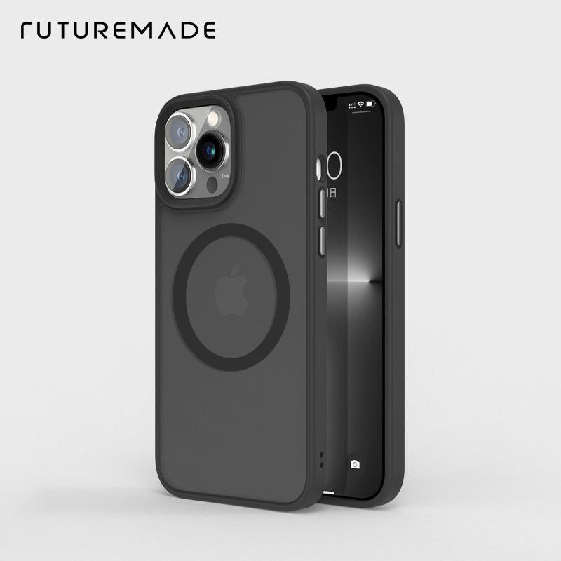 Apply Apple iPhone12 13ProMax frosted MagSafe magnetic suction full package anti-fall mobile phone to protect hard shell