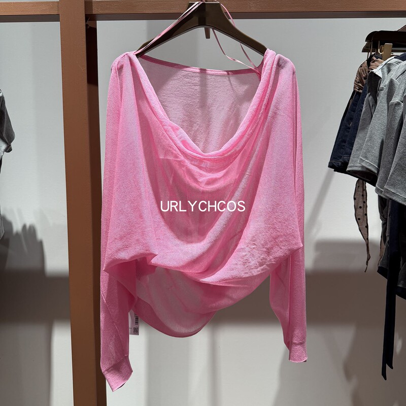 Urlychcos Women's Clothing 2026 Autumn New Casual Trendy Drapey Pleated Boat Neck Knitwear Long-Sleeved Top Urlychcos Women's Clothing 2026 Autumn New Casual Trendy Drapey Pleated Boat Neck Knitwear Long-Sleeved Top