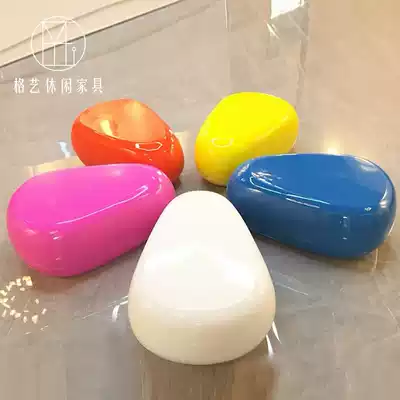 Fiberglass cobblestone cartoon bench creative triangle candy stool children's district park landscape beauty decoration