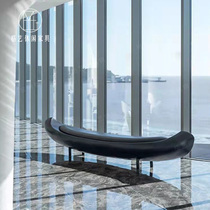 Glass GRP Art Bench Creative Profiled Beauty Chen Mall Art Gallery Public Rest Chair Outdoor Park Bench