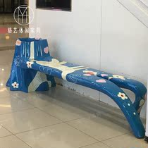 GRP Alien Chair Finger Chair Creative Styling Flowerpots Tree Pool Bench Mall Park Multiperson Leisure Chair