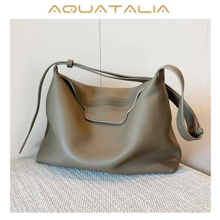  Aquatalia Underarm bag, shoulder bag one shoulder, genuine leather