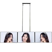 Triple Mirror Self-service Haircut Rear View Haircut Mirror Yourself Hairdresser Mirror Large Folding Wall Dresser Cosmetic Mirror