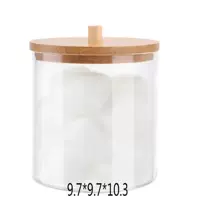 Большая круглая коробка для ватных палочек.