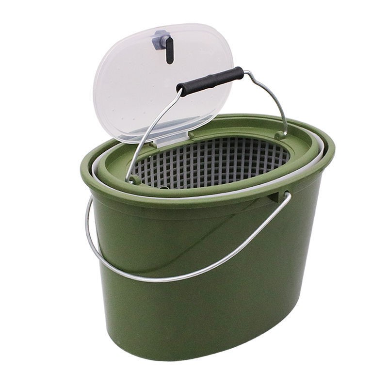 Loading Fish Barrel Carry-on Bucket Double Live Fish Barrel Breathable Mesh PP Material Outdoor Oxygenated Multifunction