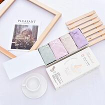 (4 boxed) day series seamless naked ammonia in waist underpants lady guide wet pants without mark and antibacterial bacteriostatic triangle pants