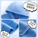 Детская флисовая зимняя осенняя толстовка с капюшоном для мальчиков