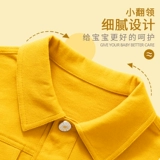 Джинсовая детская куртка для мальчиков, подходит для подростков, осенняя