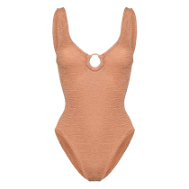 Hunza G Womens Celine pleated one-piece swimsuit FARFETCH