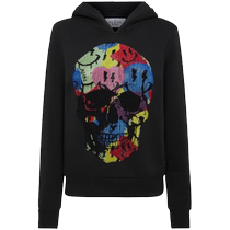 Philipp Plein Womens Smile Rhinestone Embellished Hoodie FARFETCH