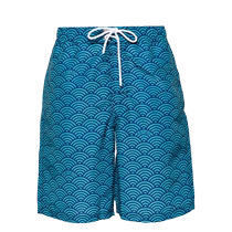 KENZO mens Seigaiha printed swimming trunks FARFETCH