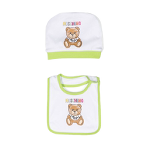 Final Sale]Moschino Childrens Clothing Toy Bear Hood Bib Set FARFETCH Hair