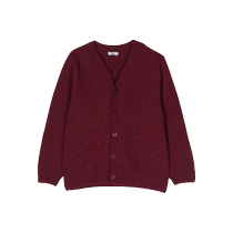 KNOT childrens clothing Leopold Merino wool cardigan FARFETCH