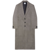 Courreges mens Prince of Wales check single-breasted coat FARFETCH