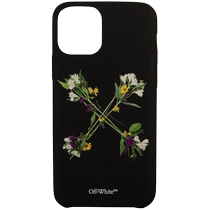 Off-White Men and Women General Floral Arrows iPhone 11 Pro Case Black    