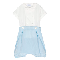 SIOLA childrens double-breasted shorts suit FARFETCH