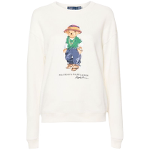 Polo Ralph Lauren Womens Polo Bear printed cotton sweatshirt FARFETCH
