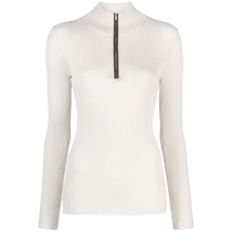 Brunello Cucinelli Womens Ribbed Knit Zip-Neck Top FARFETCH