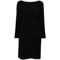 Emporio Armani Armani Womens Ruffled Crepe Midi Dress FARFETCH