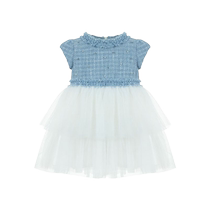 Lapin House childrens beaded detail tweed dress FARFETCH