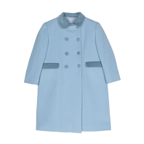 SIOLA childrens wide collar double-breasted jacket FARFETCH