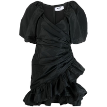 Msgm womens puff sleeve wrap dress FARFETCH