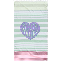 Bimba y Lola男女通用logo印花条纹沙滩毛巾FARFETCH发发奇