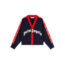 Final Sale]Palm Angels Childrens Bears V-neck Cotton Cardigan FARFETCH