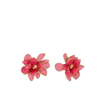 Oscar De La Renta Womens Flower Enamel Detail Earrings FARFETCH