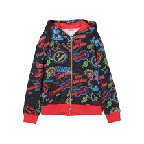 Final Sale]Lanvin Lanvin childrens wear graphic print zipper hoodie FARFETCH