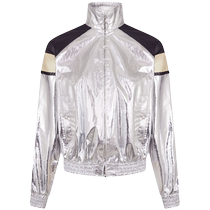 Paco Rabanne Womens Metallic Stand Collar Jacket FARFETCH