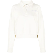 SPORTY RICH womens logo printed cotton sweatshirt FARFETCH