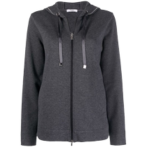 Peserico Womens Two-Way Zip Knitted Hoodie FARFETCH