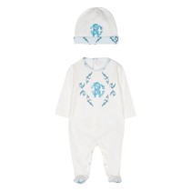 Roberto Cavalli Junior childrens classic logo printed cotton jumpsuit suit is amazing
