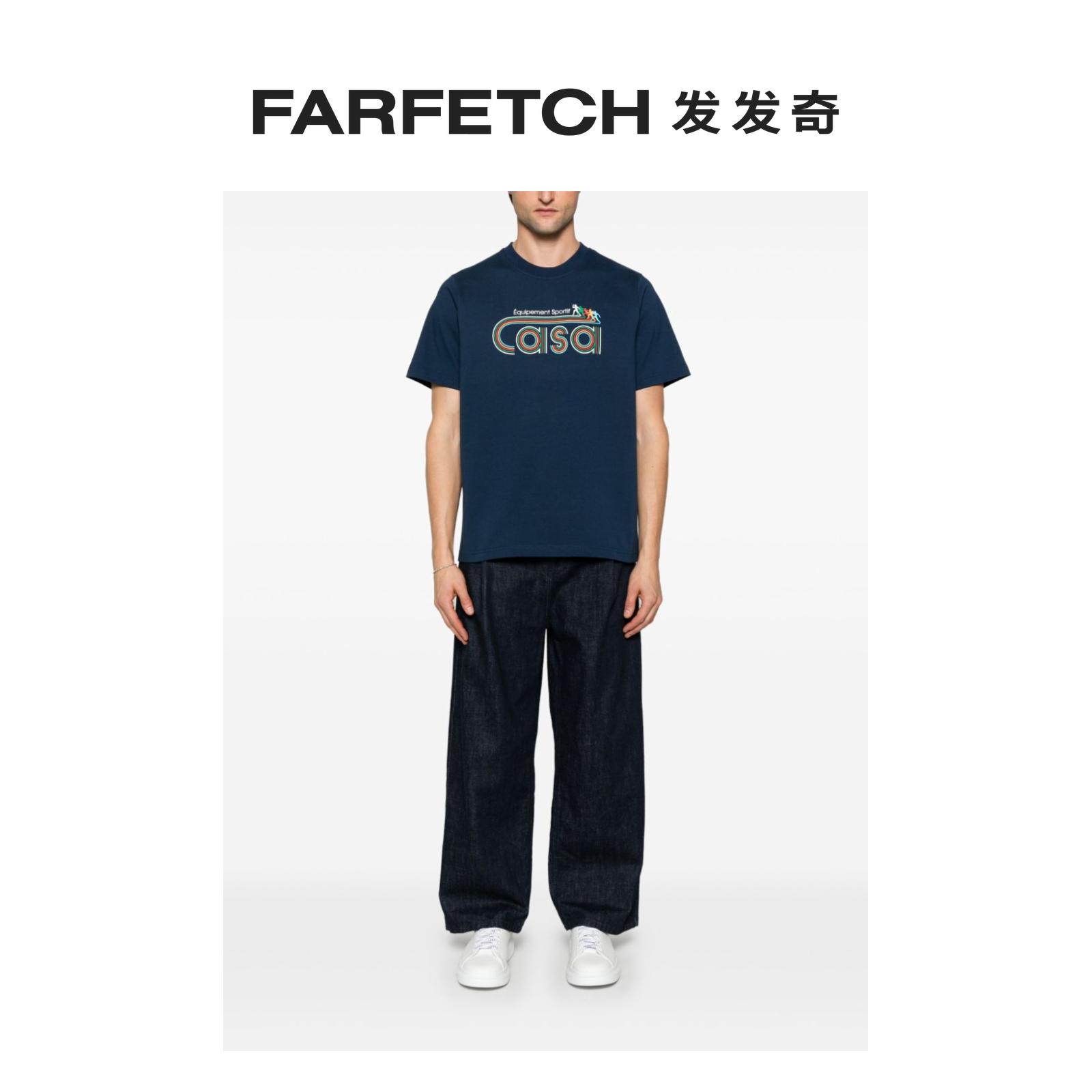 Casablanca Herren bedrucktes T-Shirt FARFETCH